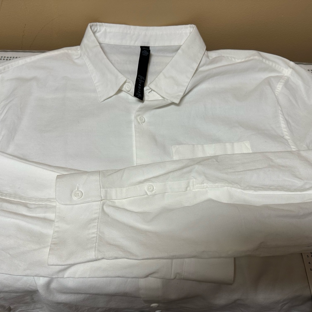 NWT Lululemon All Town Buttondown White Shirt, XL